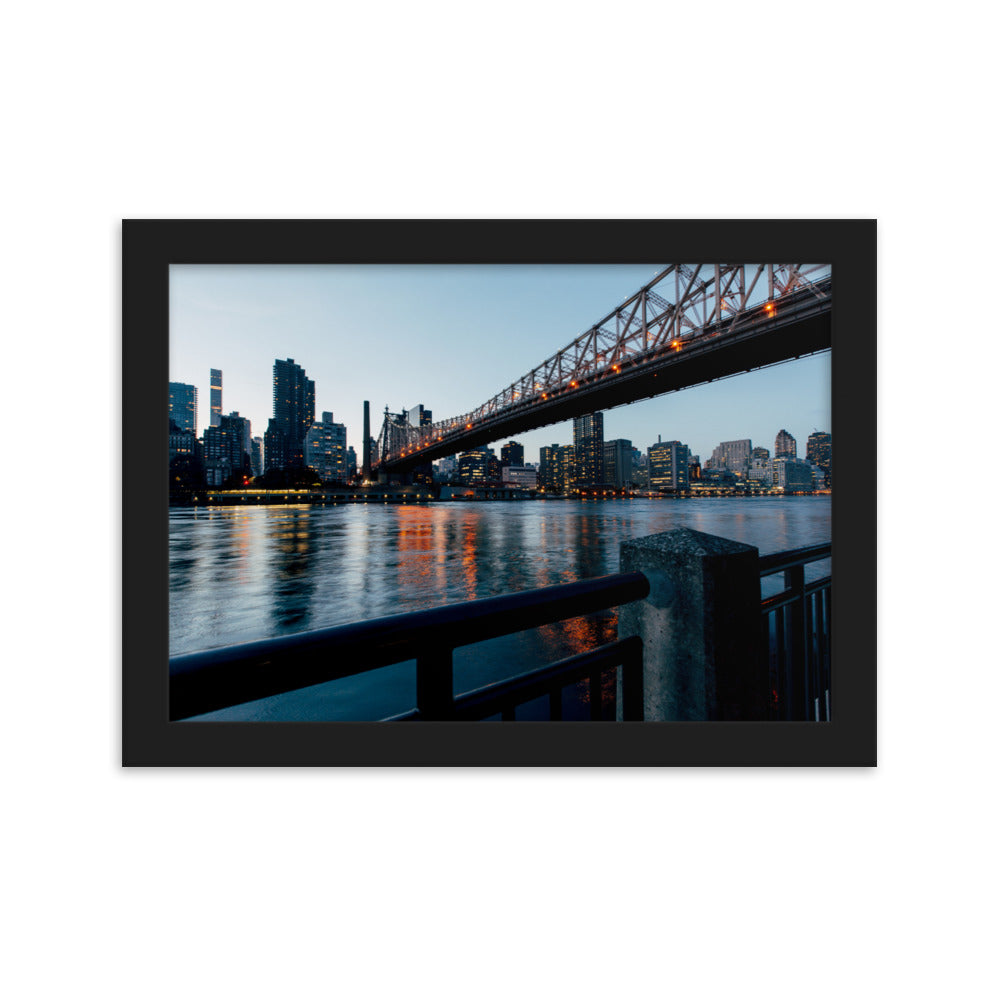 Framed matte paper poster