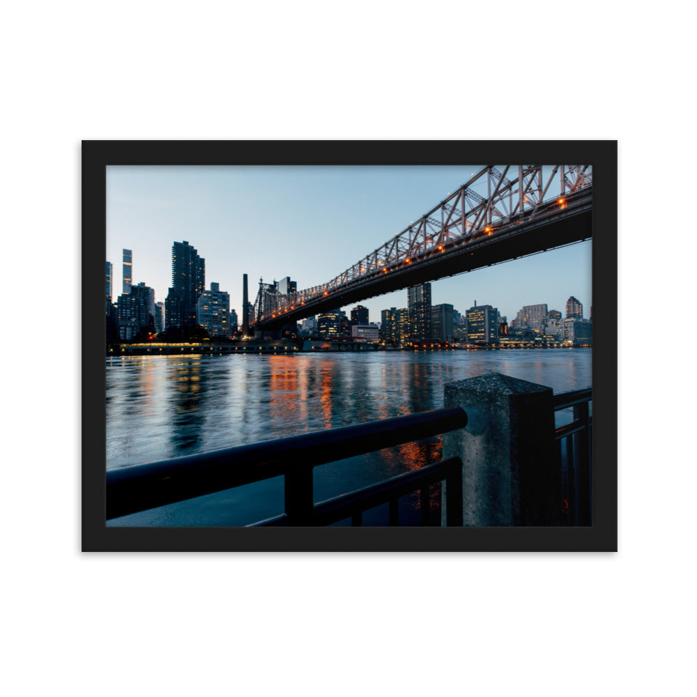 Framed matte paper poster