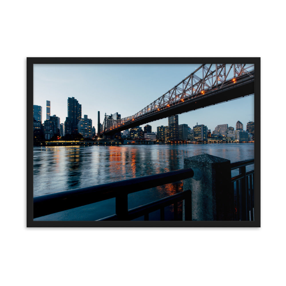 Framed matte paper poster