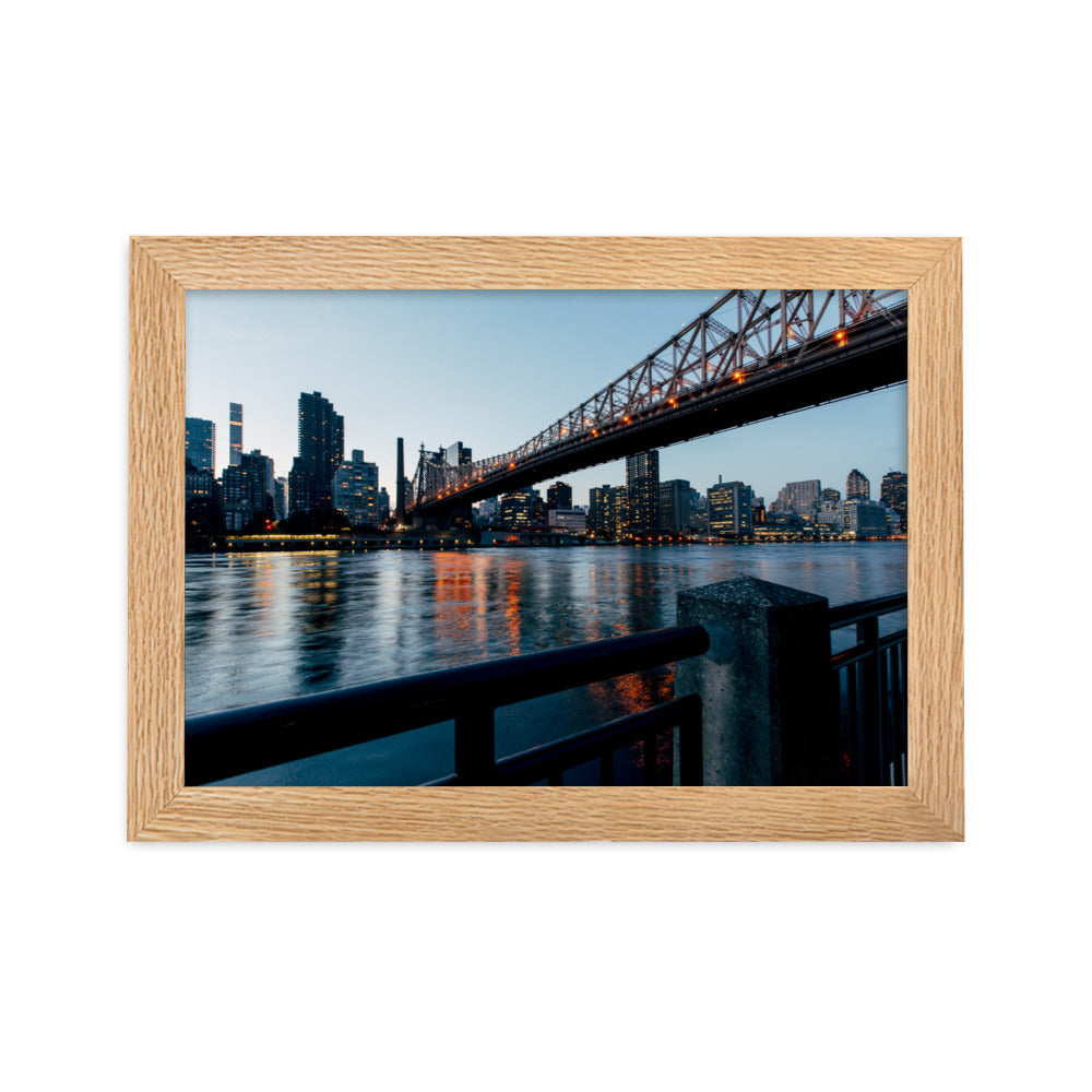 Framed matte paper poster
