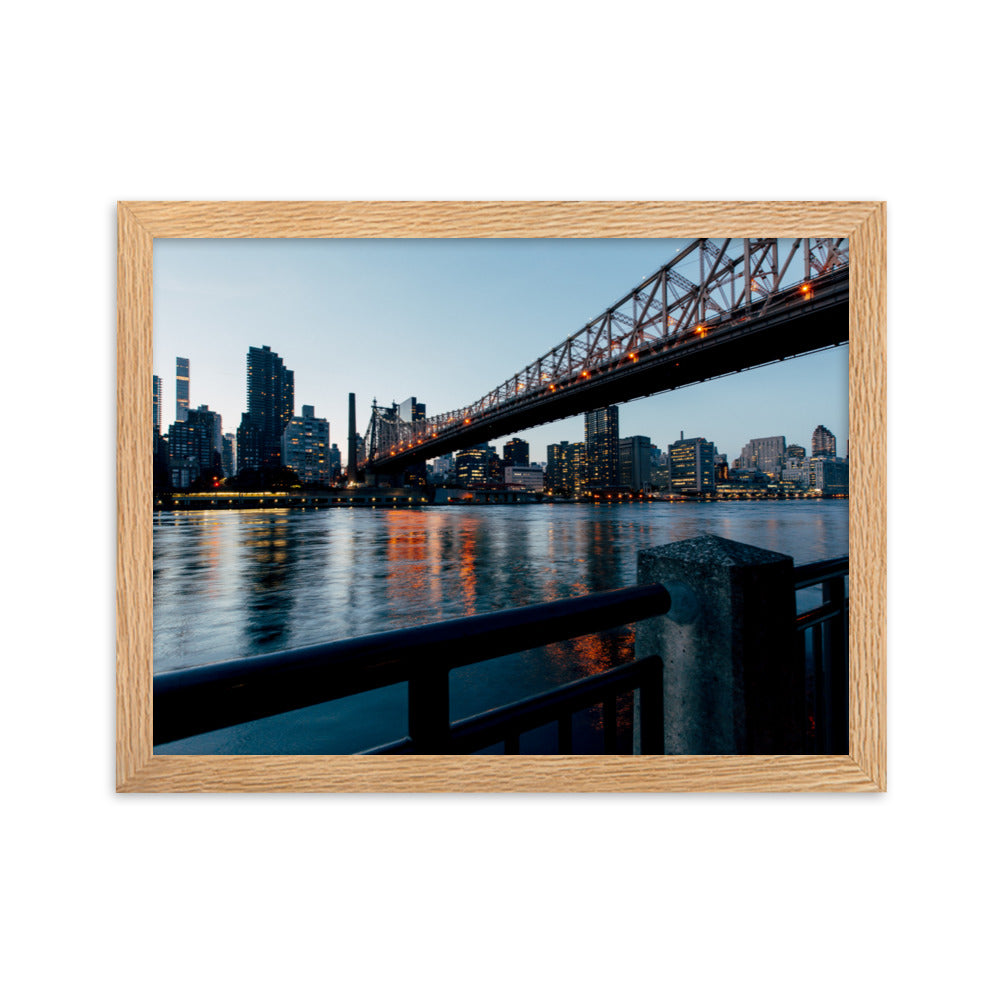 Framed matte paper poster