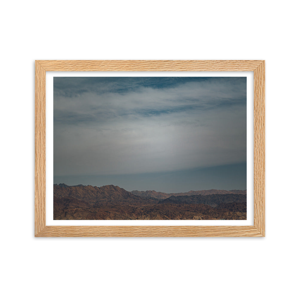 Framed matte paper poster