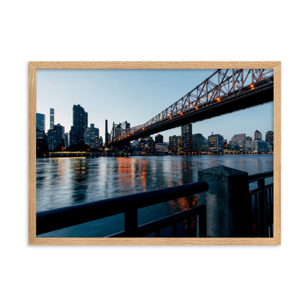 Framed matte paper poster