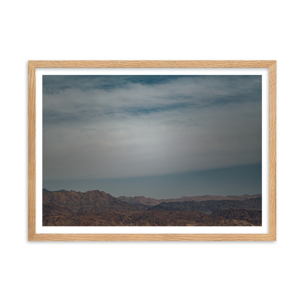 Framed matte paper poster