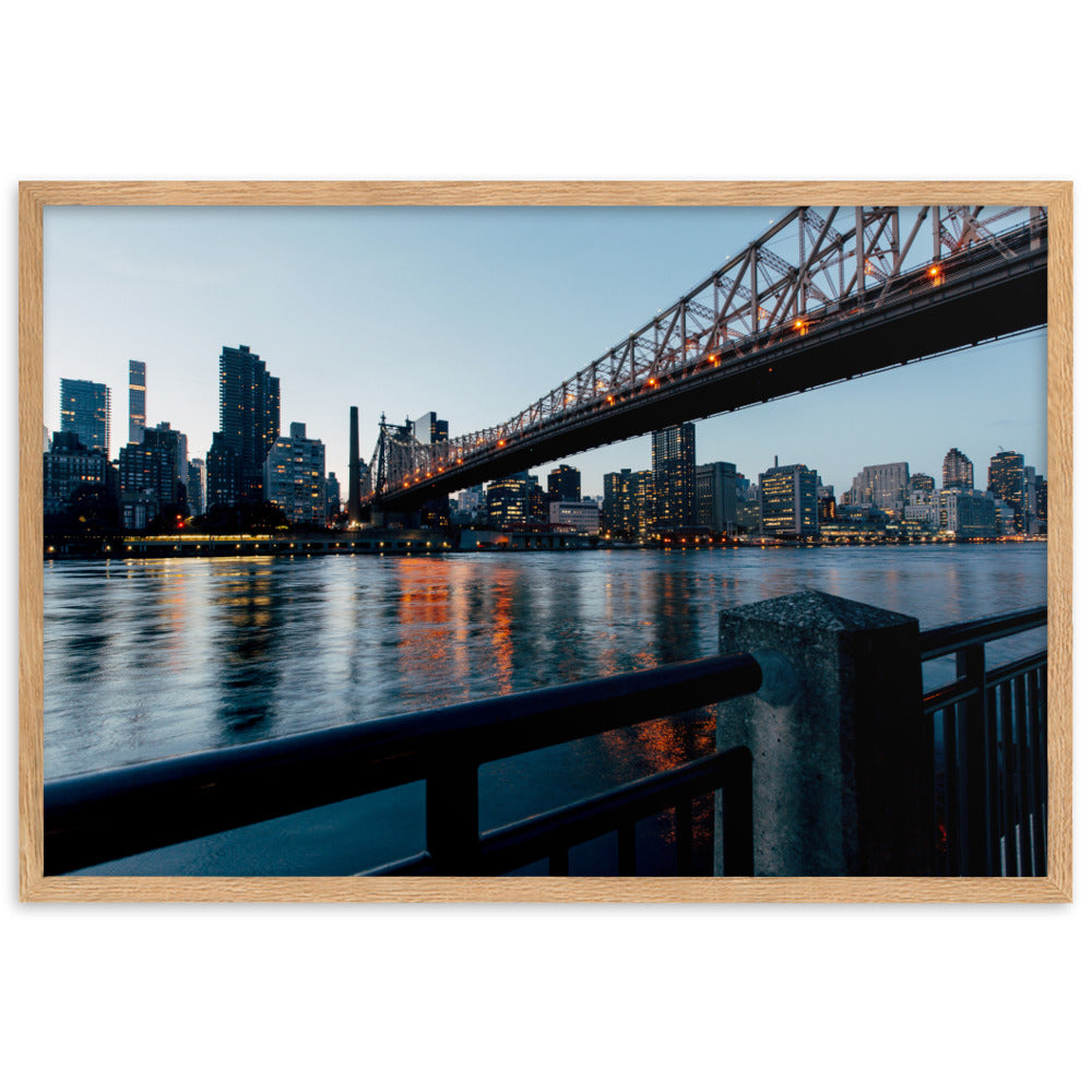 Framed matte paper poster
