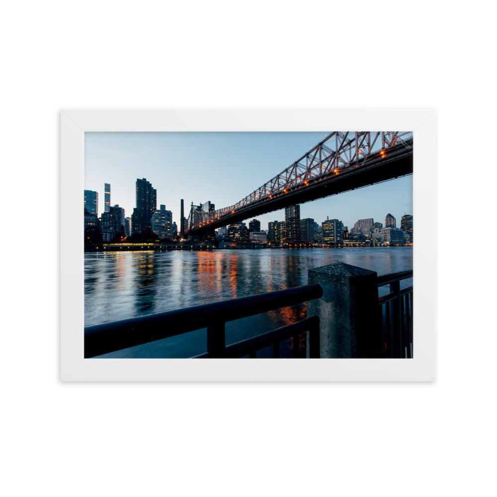 Framed matte paper poster