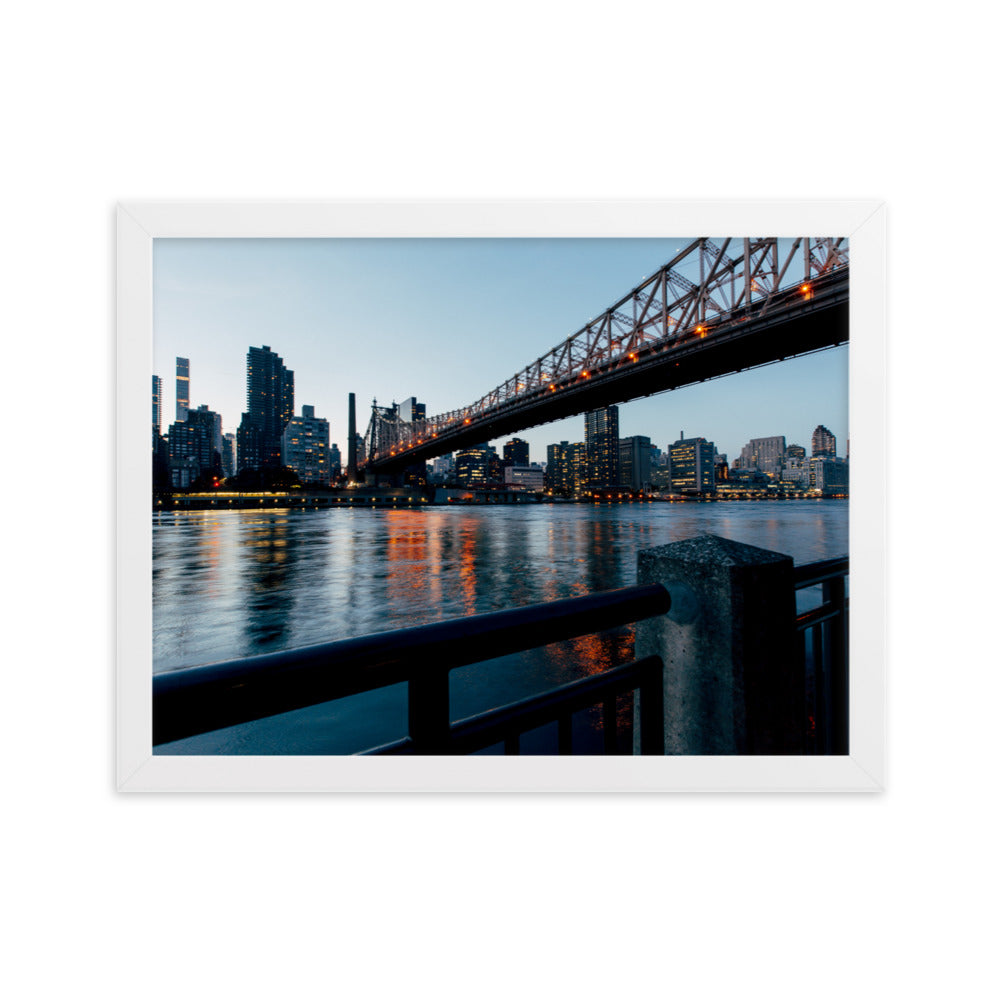 Framed matte paper poster