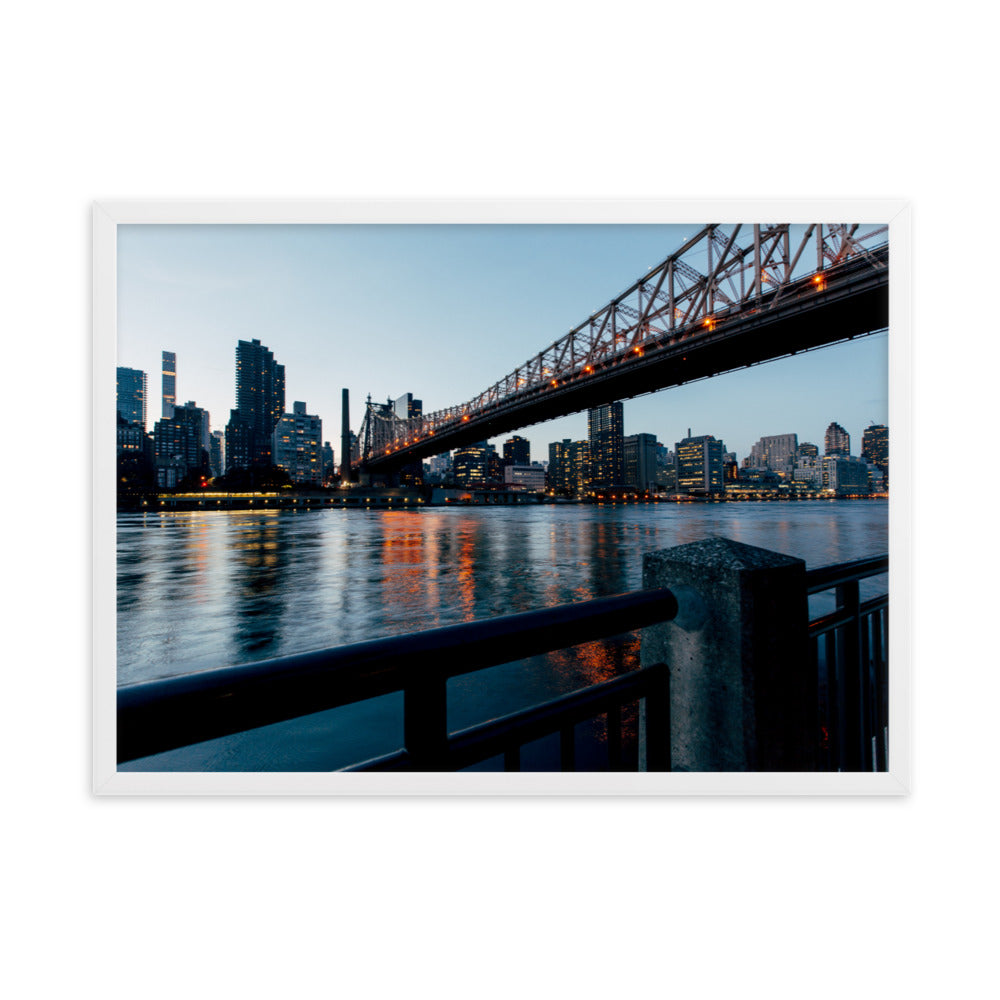 Framed matte paper poster