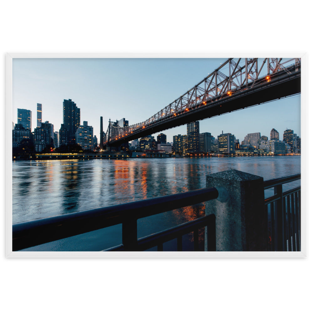 Framed matte paper poster