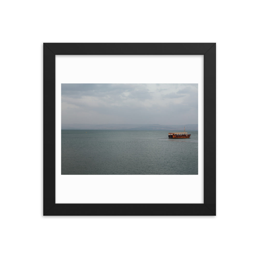 Sea Of Galilea Free Spirit Framed poster