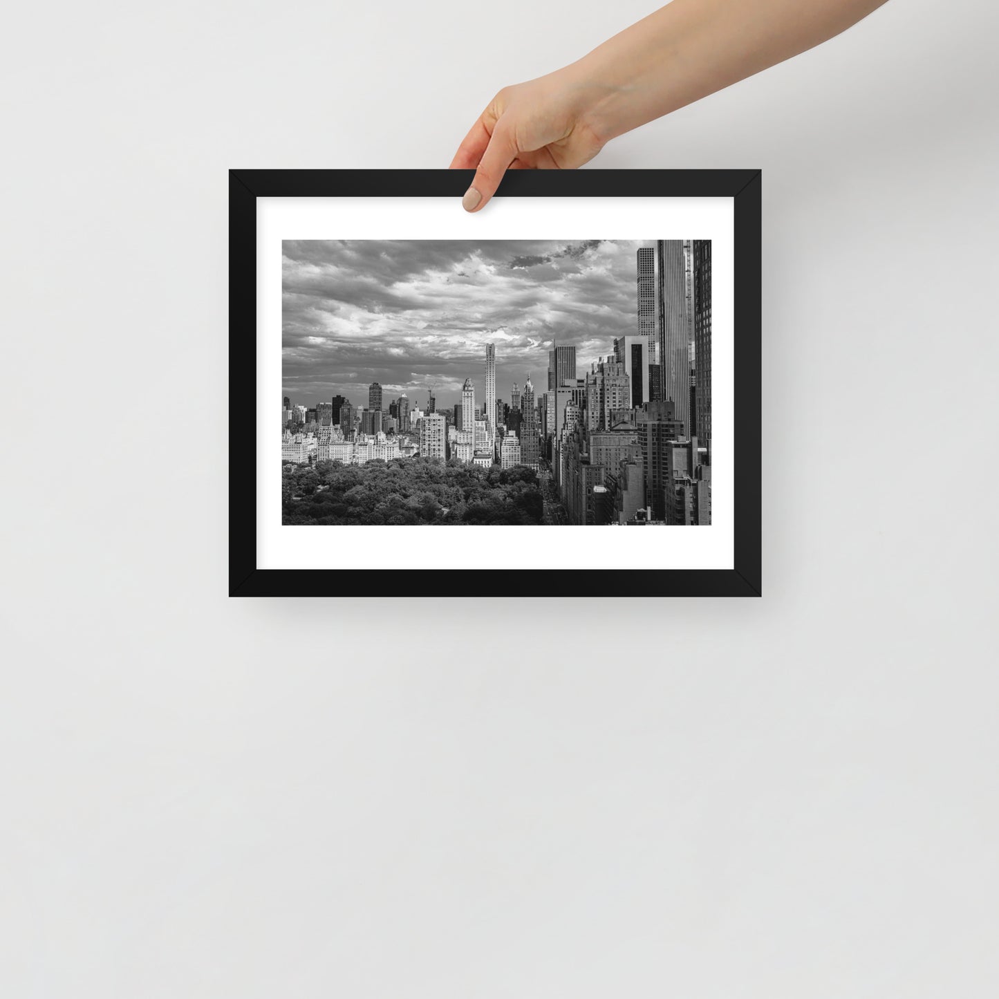 Spanning Skylines: The Gateway between New York and The world. Framed poster