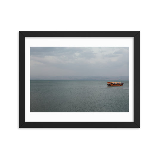 Sea Of Galilea Free Spirit Framed poster