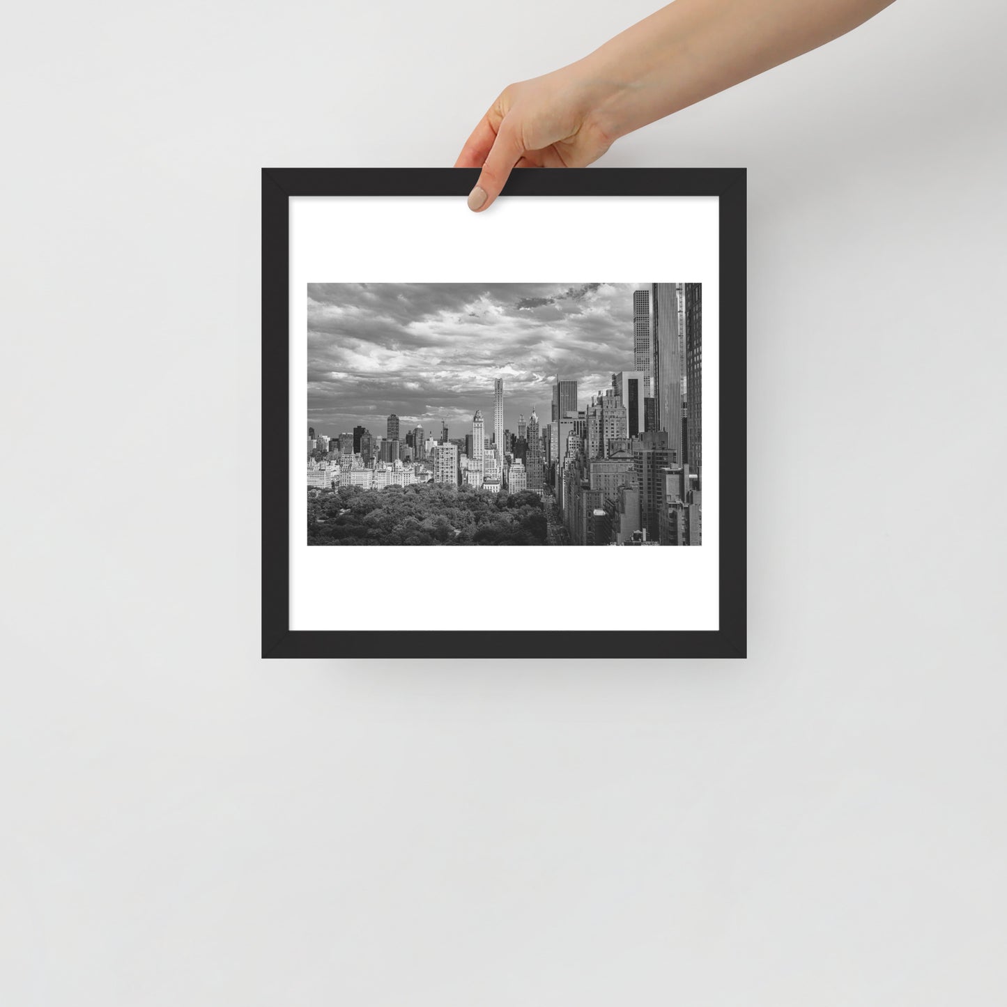 Spanning Skylines: The Gateway between New York and The world. Framed poster