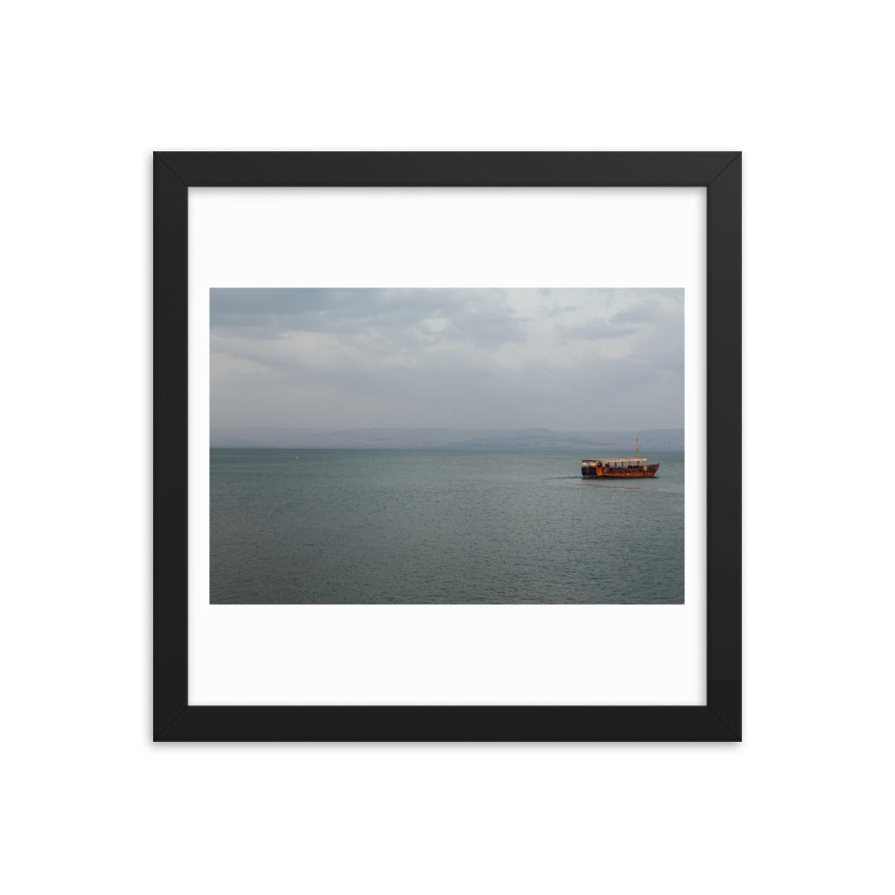 Sea Of Galilea Free Spirit Framed poster