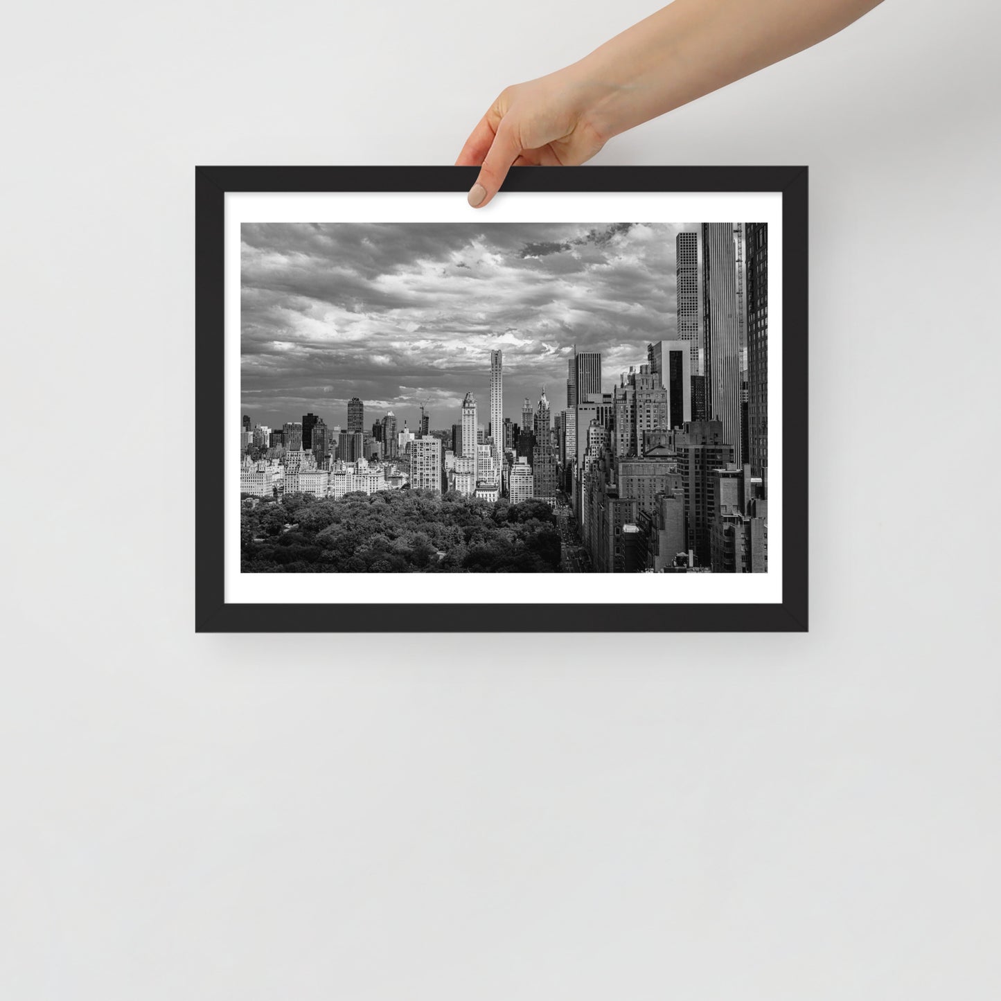 Spanning Skylines: The Gateway between New York and The world. Framed poster