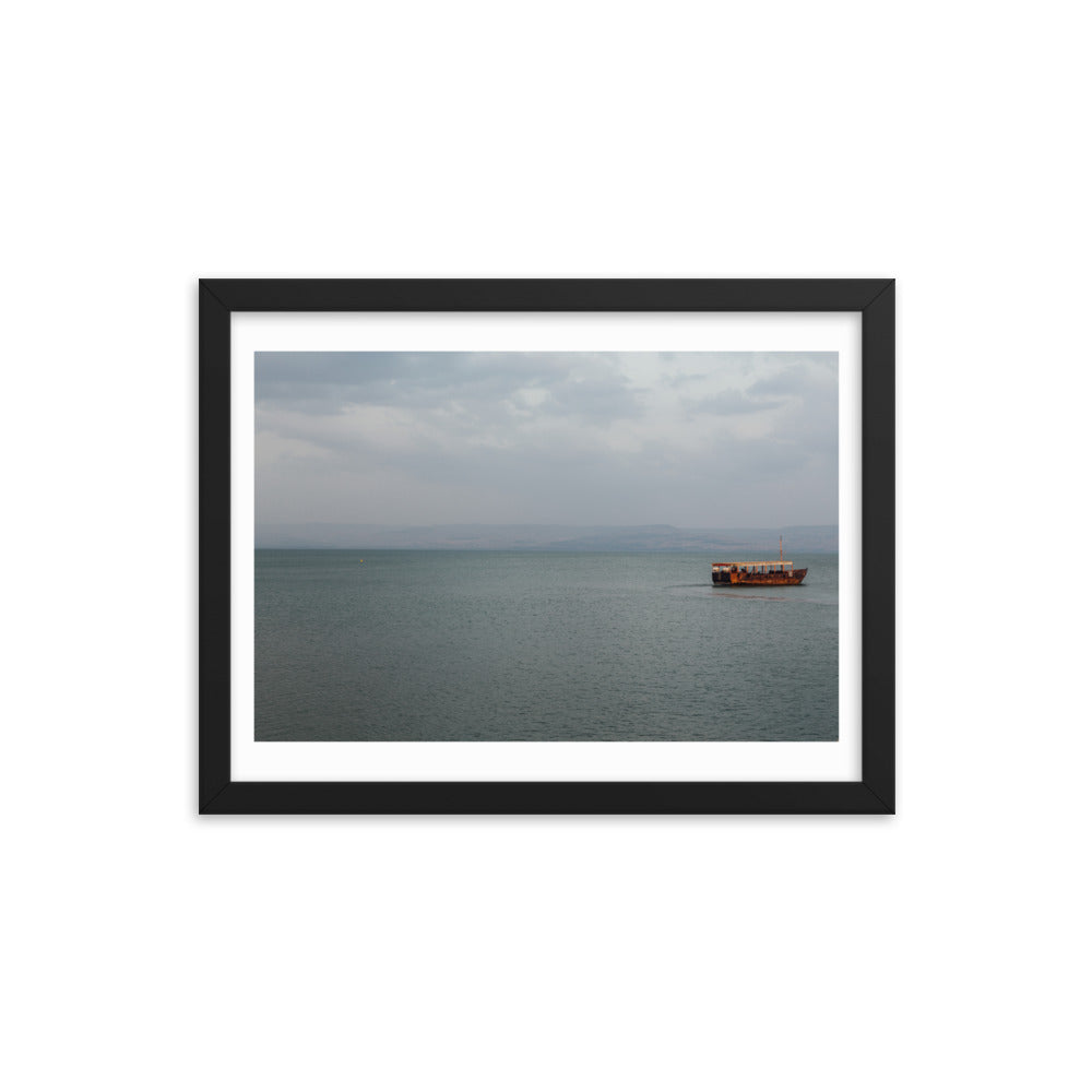 Sea Of Galilea Free Spirit Framed poster