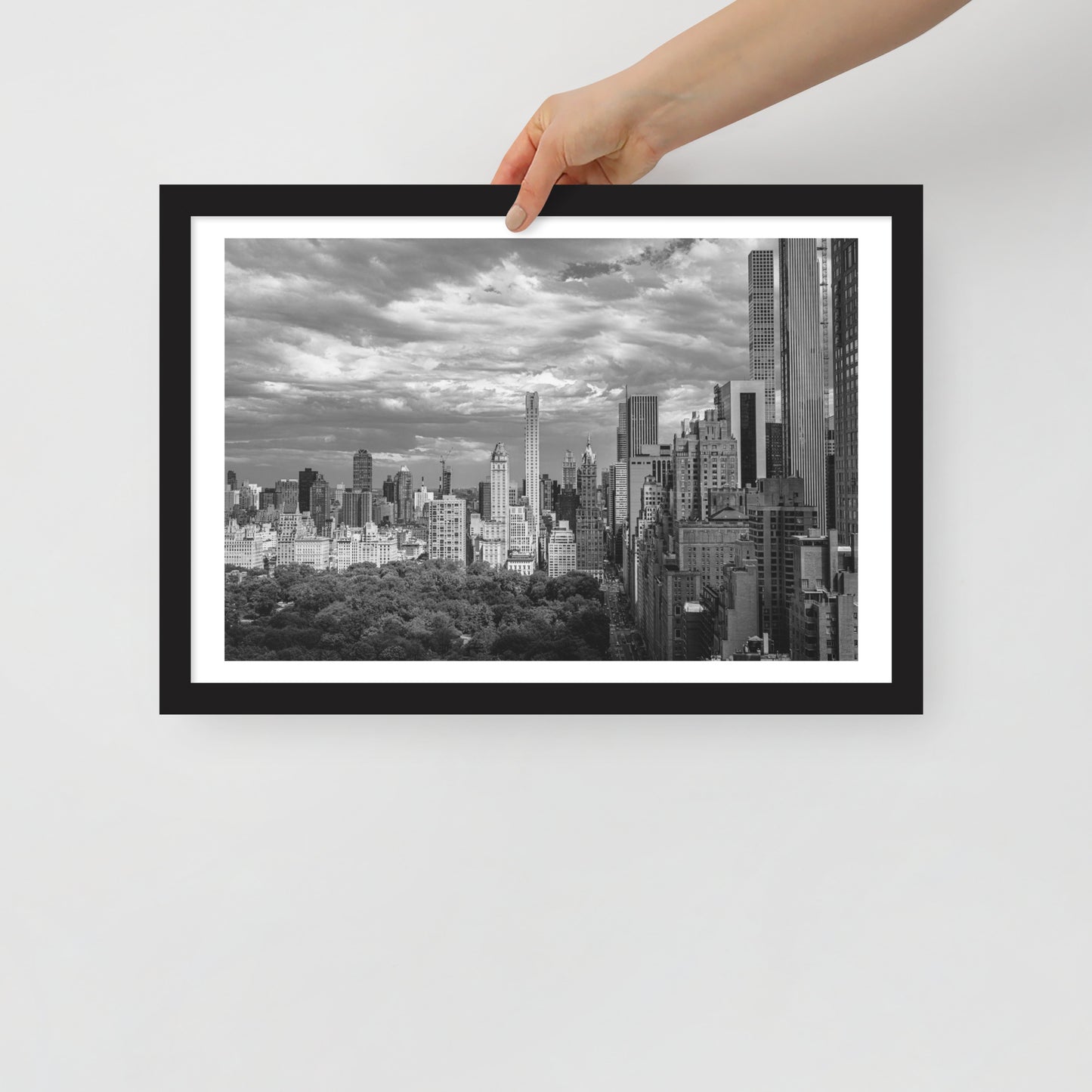 Spanning Skylines: The Gateway between New York and The world. Framed poster