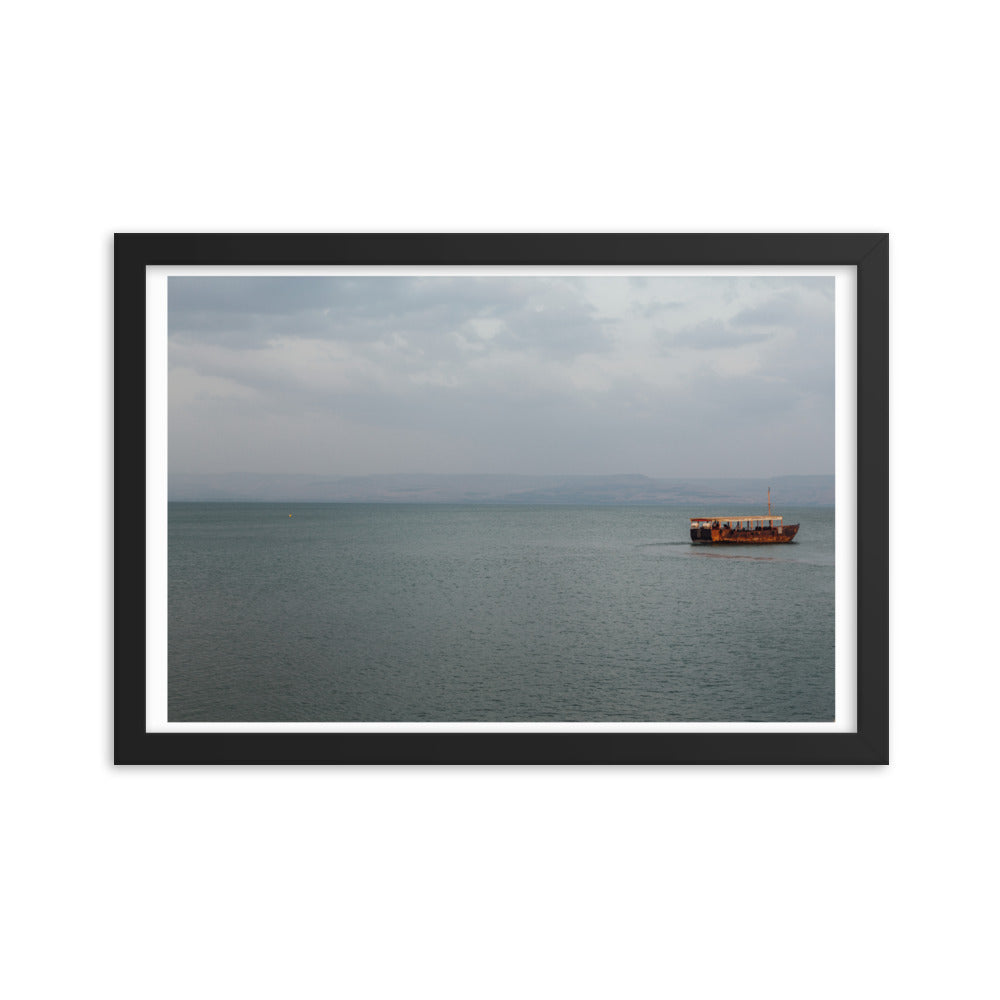 Sea Of Galilea Free Spirit Framed poster