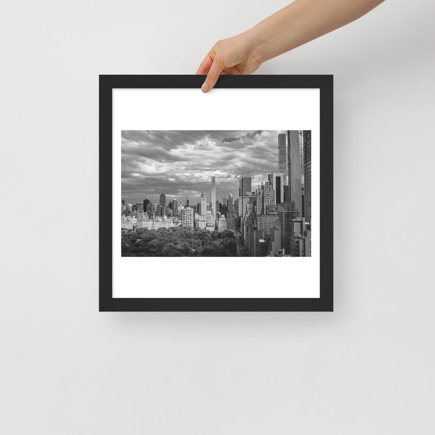 Spanning Skylines: The Gateway between New York and The world. Framed poster