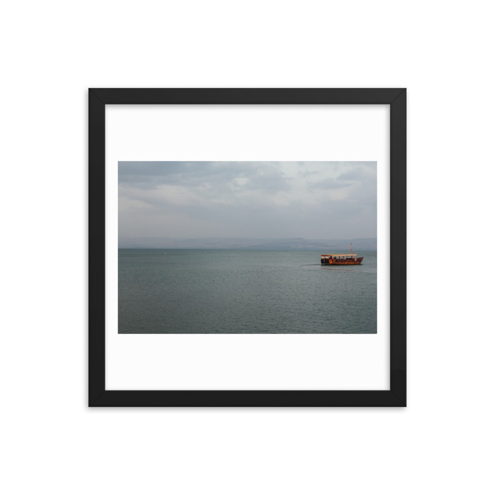 Sea Of Galilea Free Spirit Framed poster