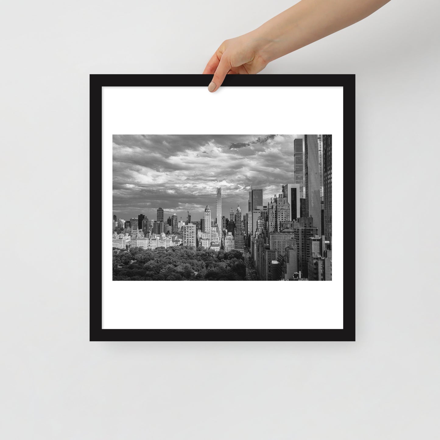 Spanning Skylines: The Gateway between New York and The world. Framed poster