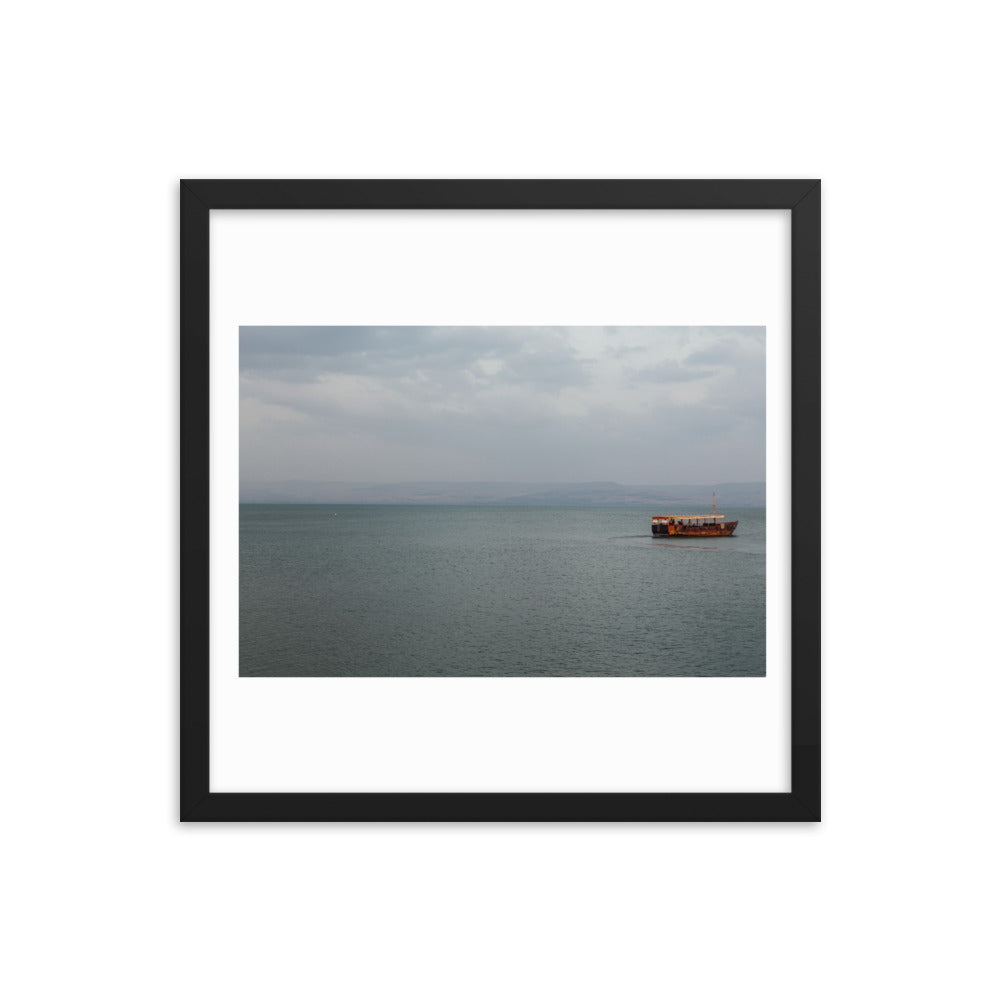 Sea Of Galilea Free Spirit Framed poster