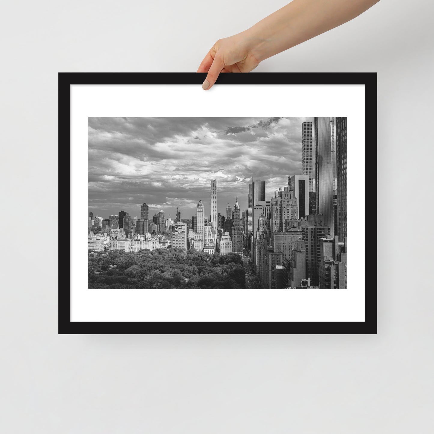 Spanning Skylines: The Gateway between New York and The world. Framed poster