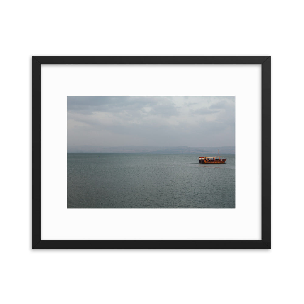 Sea Of Galilea Free Spirit Framed poster