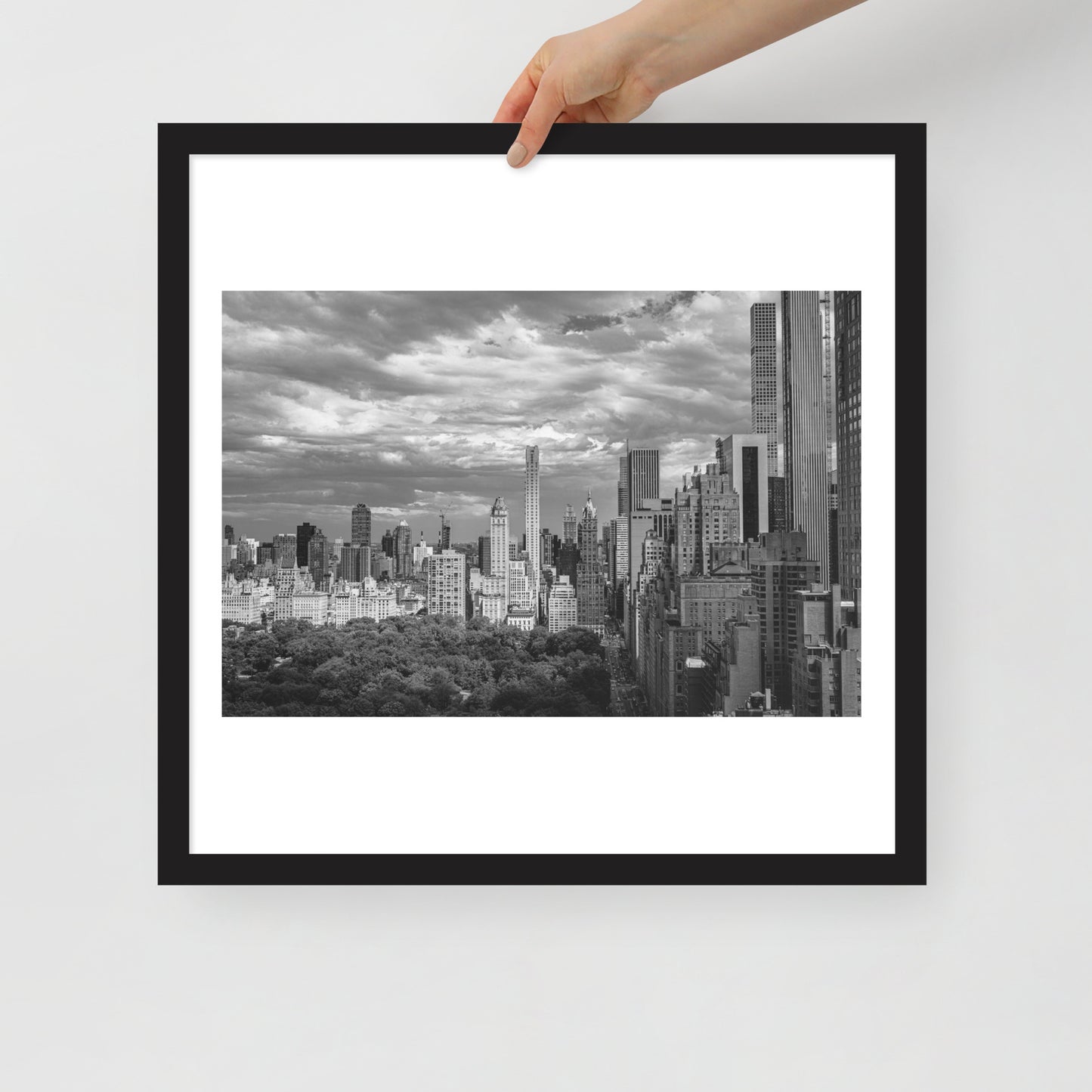 Spanning Skylines: The Gateway between New York and The world. Framed poster