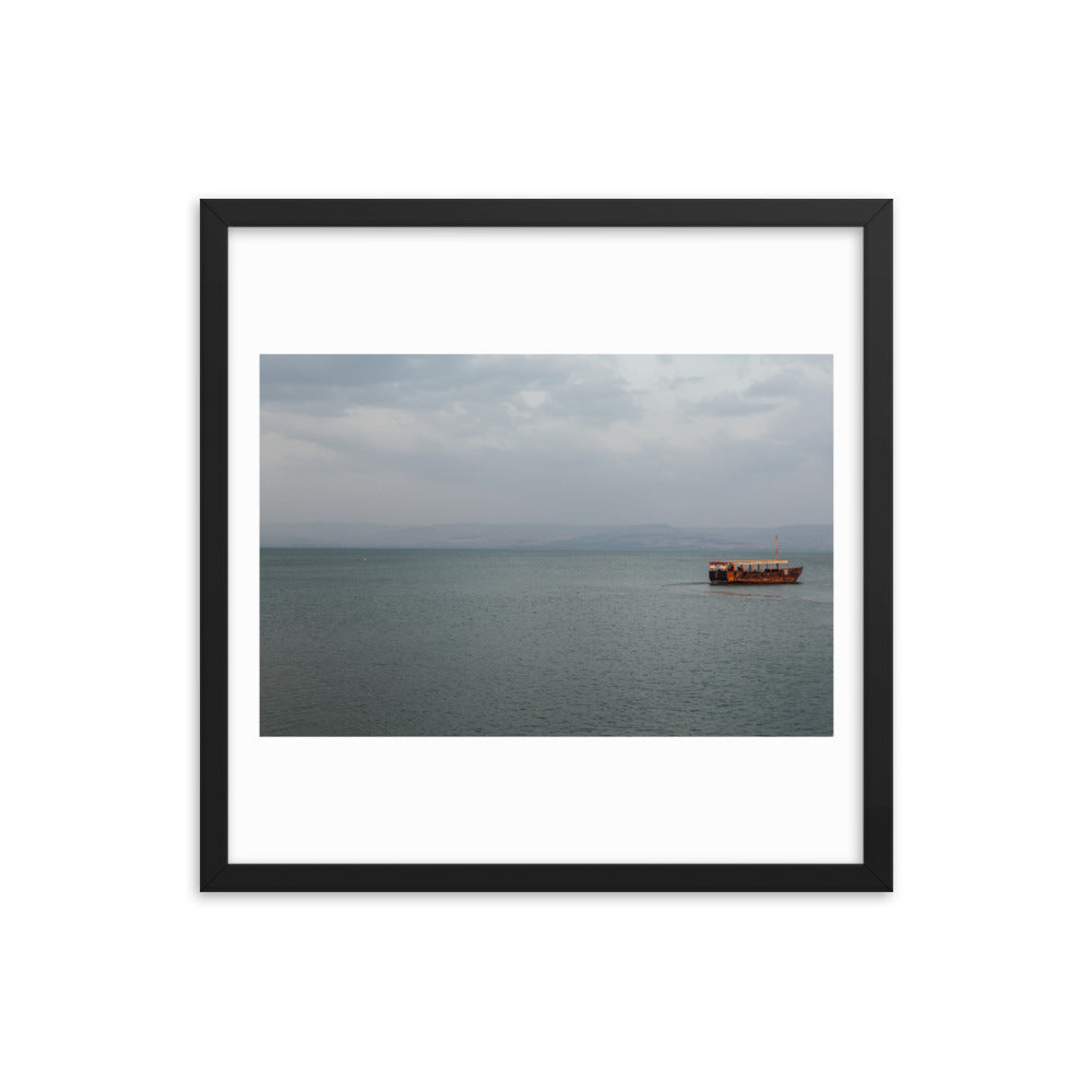 Sea Of Galilea Free Spirit Framed poster