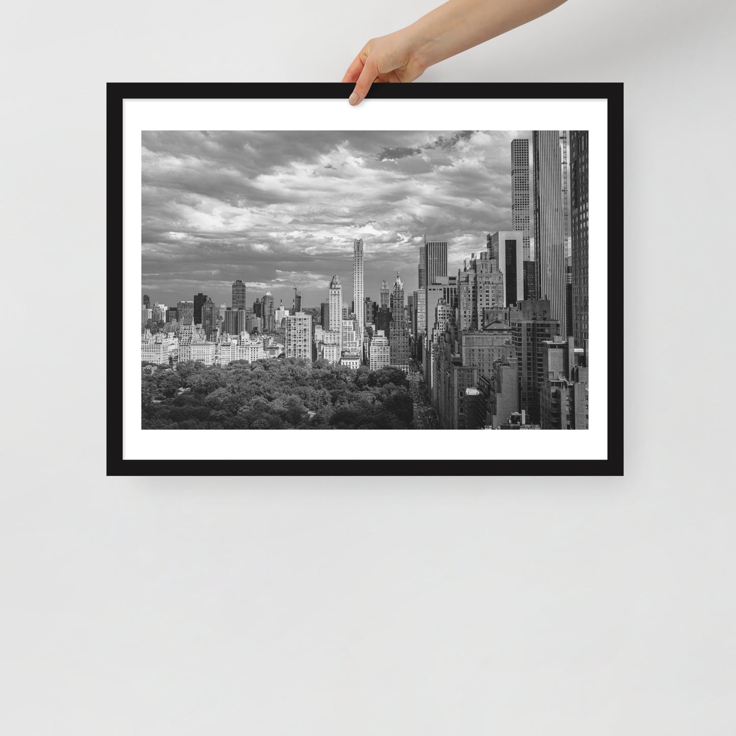 Spanning Skylines: The Gateway between New York and The world. Framed poster