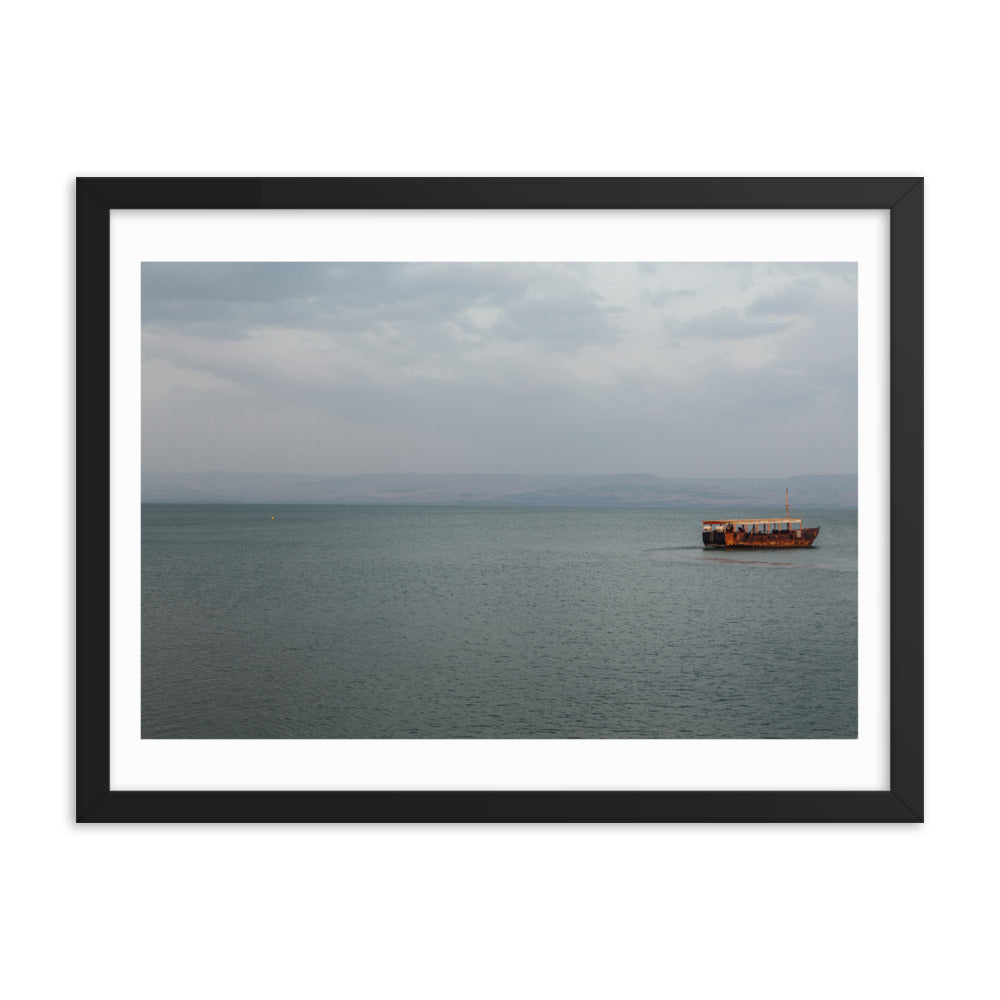 Sea Of Galilea Free Spirit Framed poster
