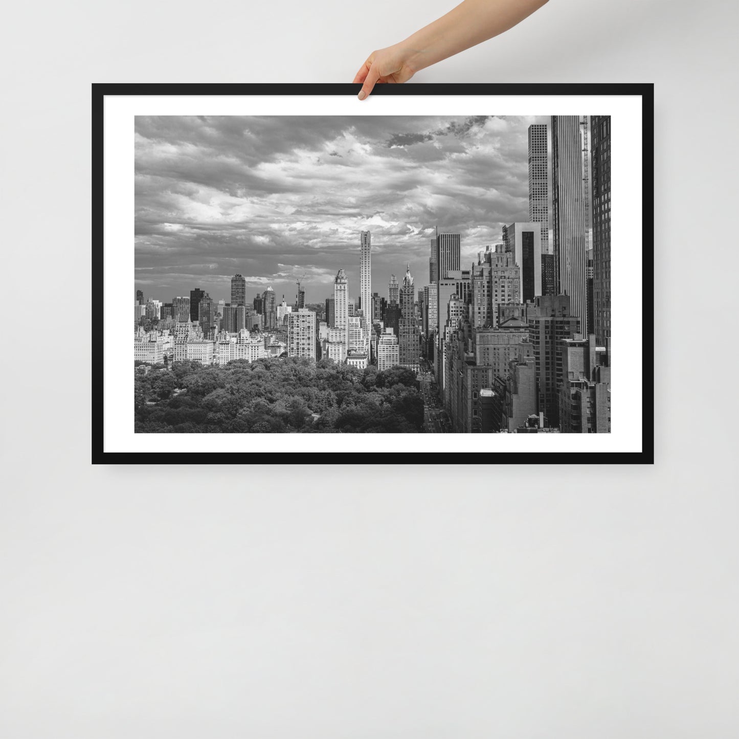 Spanning Skylines: The Gateway between New York and The world. Framed poster