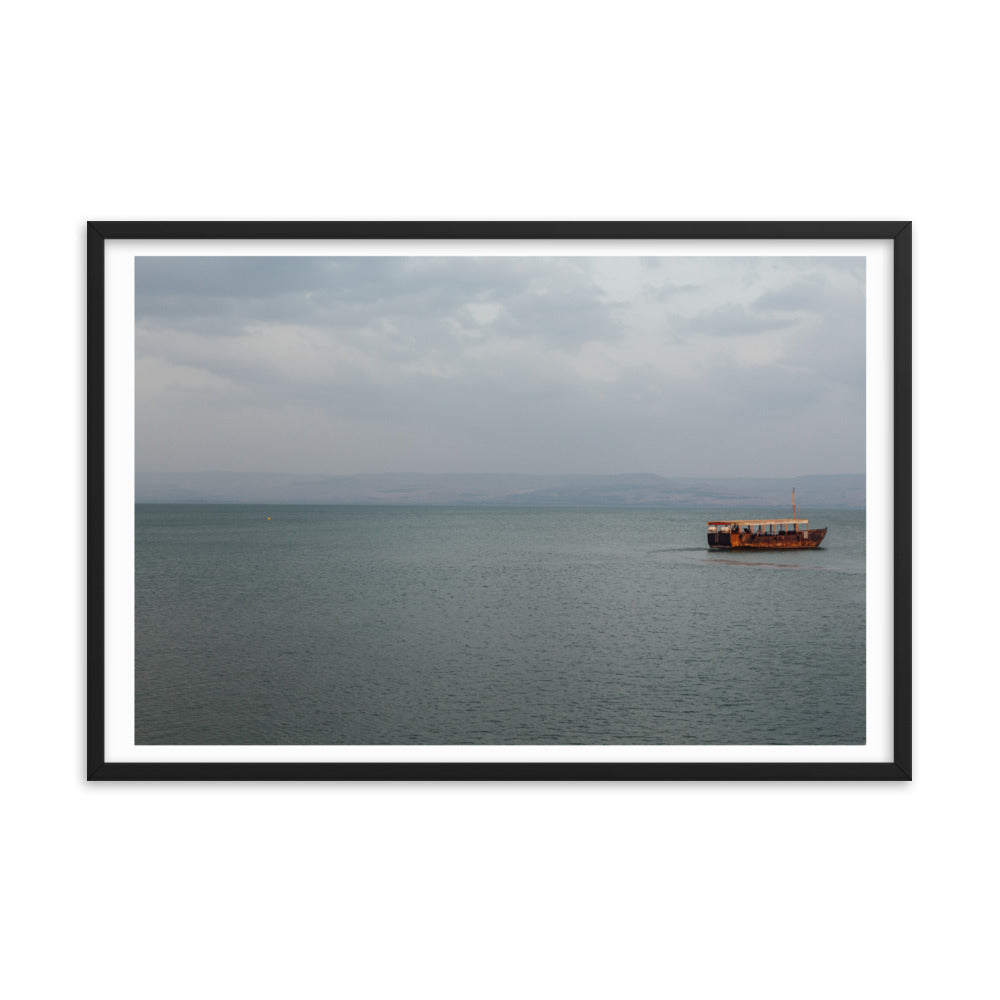 Sea Of Galilea Free Spirit Framed poster