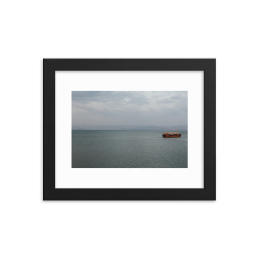 Sea Of Galilea Free Spirit Framed poster