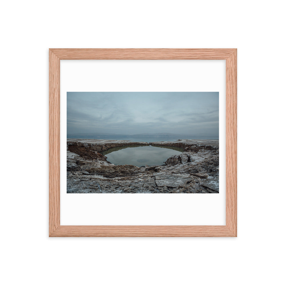 Dead Sea Lowest Place Celestial Waters Framed poster