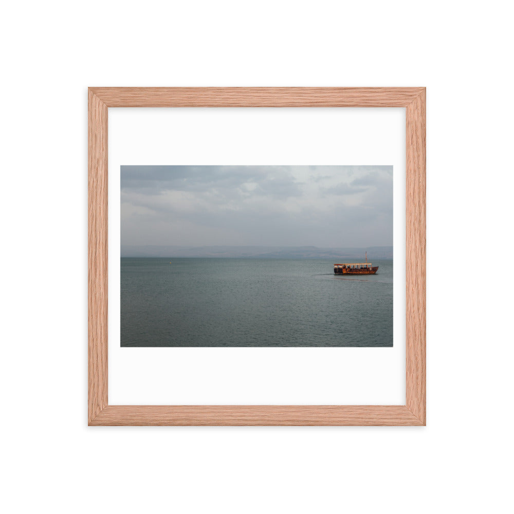 Sea Of Galilea Free Spirit Framed poster
