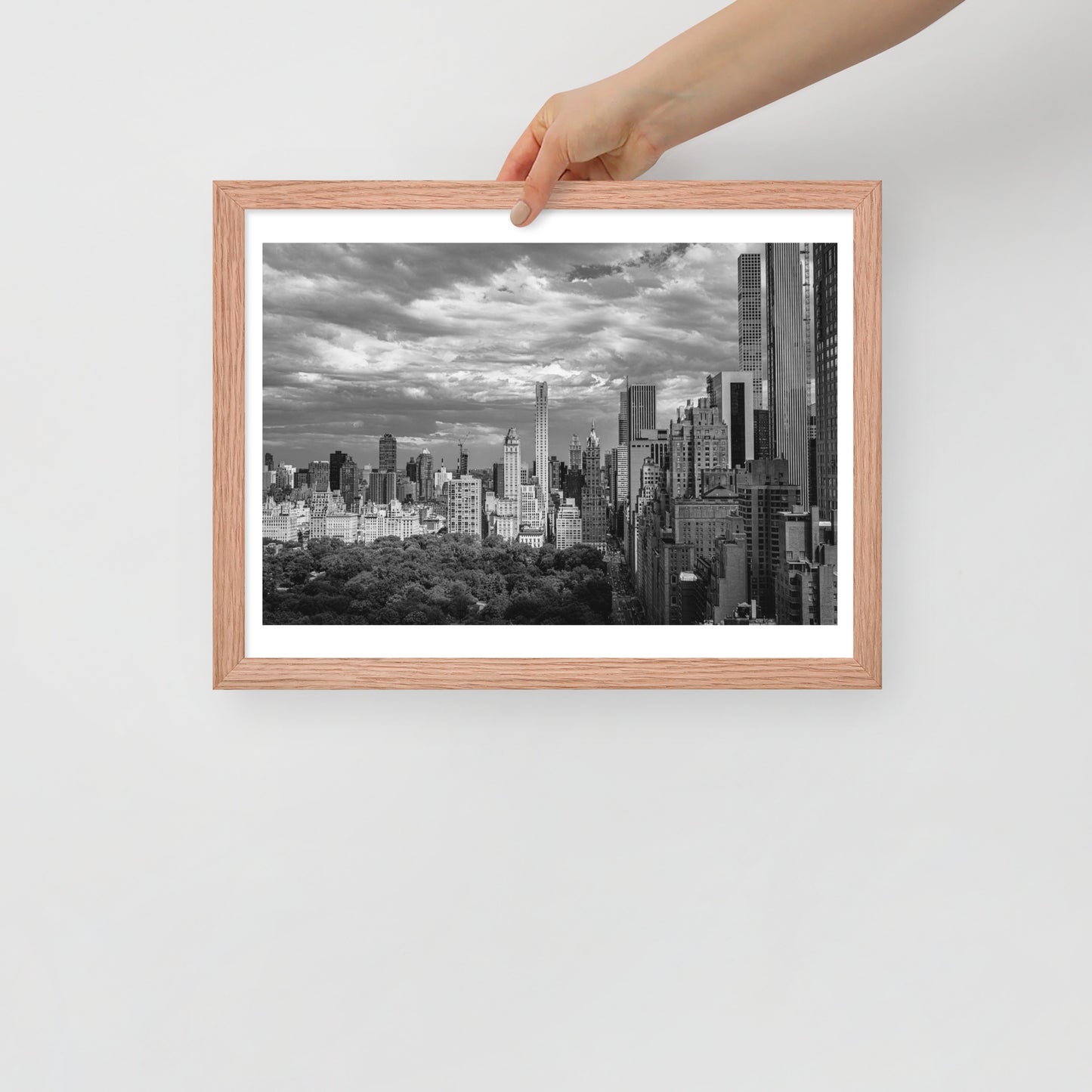 Spanning Skylines: The Gateway between New York and The world. Framed poster