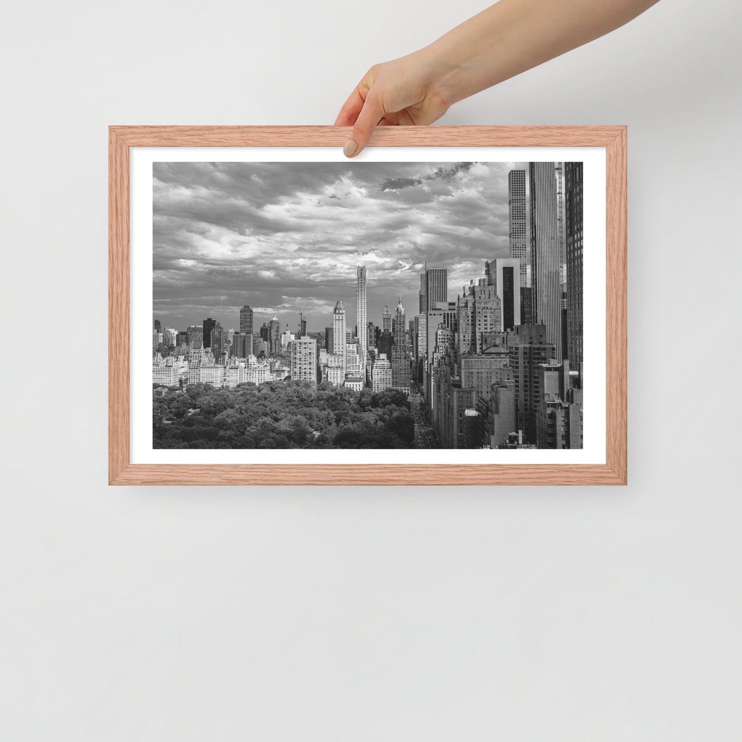 Spanning Skylines: The Gateway between New York and The world. Framed poster