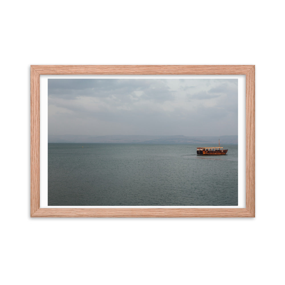 Sea Of Galilea Free Spirit Framed poster