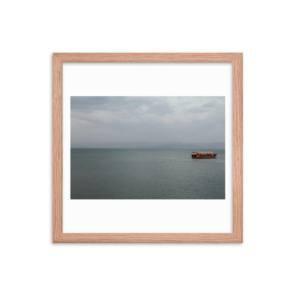 Sea Of Galilea Free Spirit Framed poster