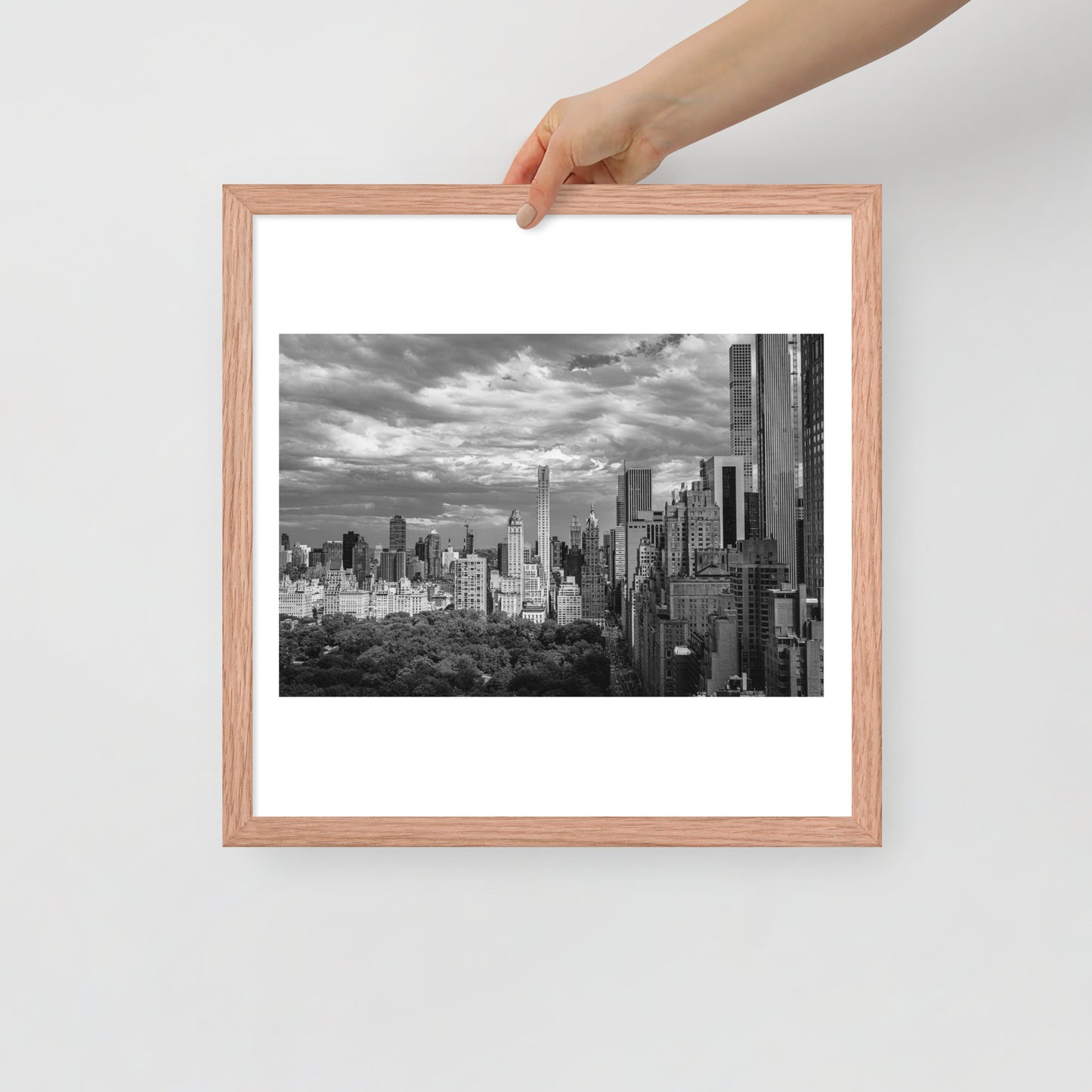 Spanning Skylines: The Gateway between New York and The world. Framed poster