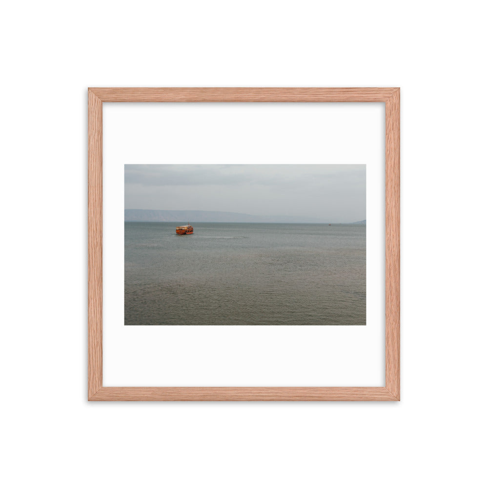 Sea of Galilea Nature's Divine Canvas Framed poster