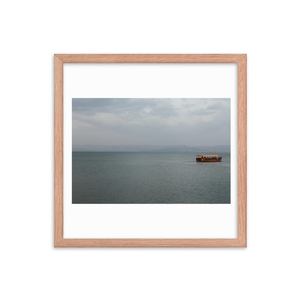 Sea Of Galilea Free Spirit Framed poster