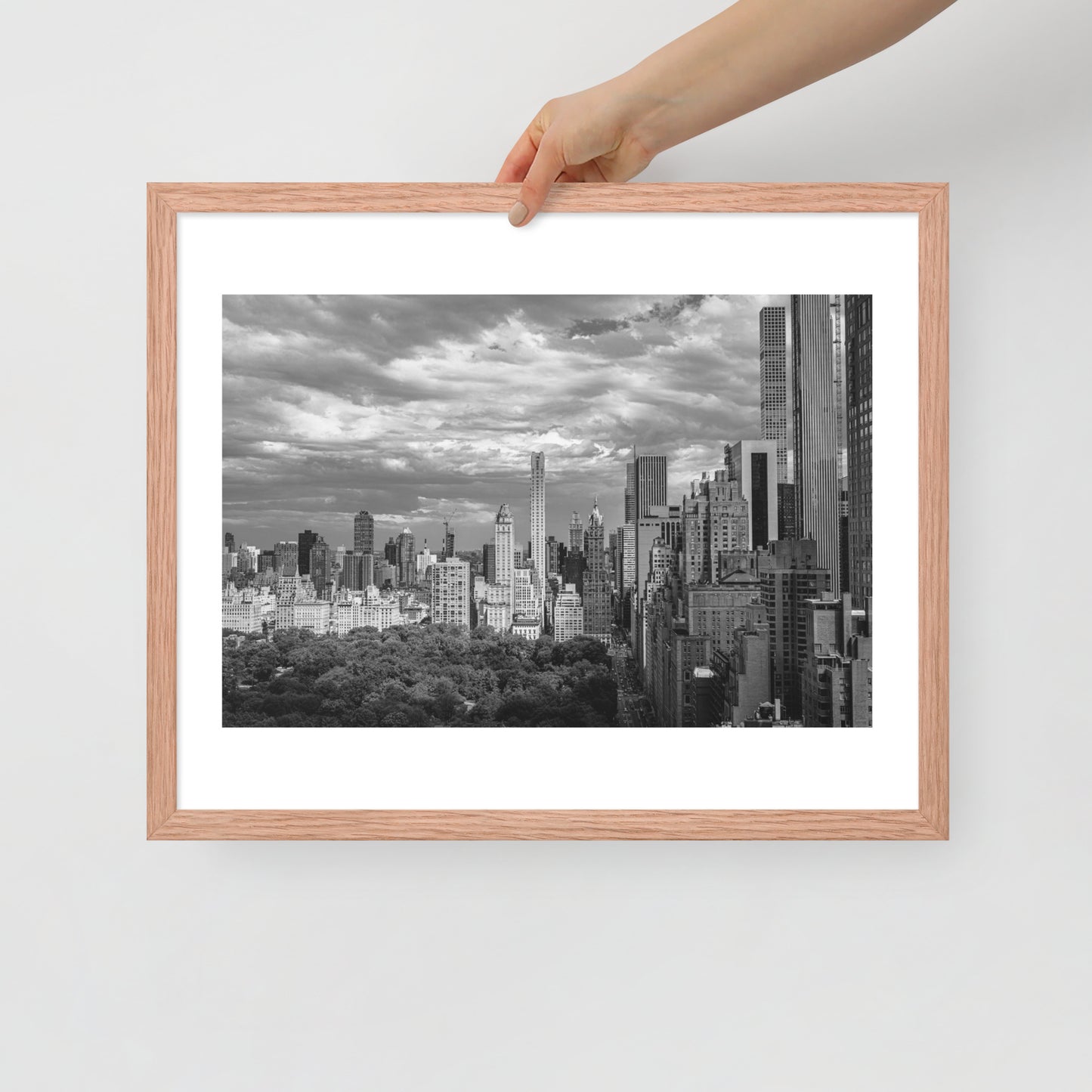 Spanning Skylines: The Gateway between New York and The world. Framed poster