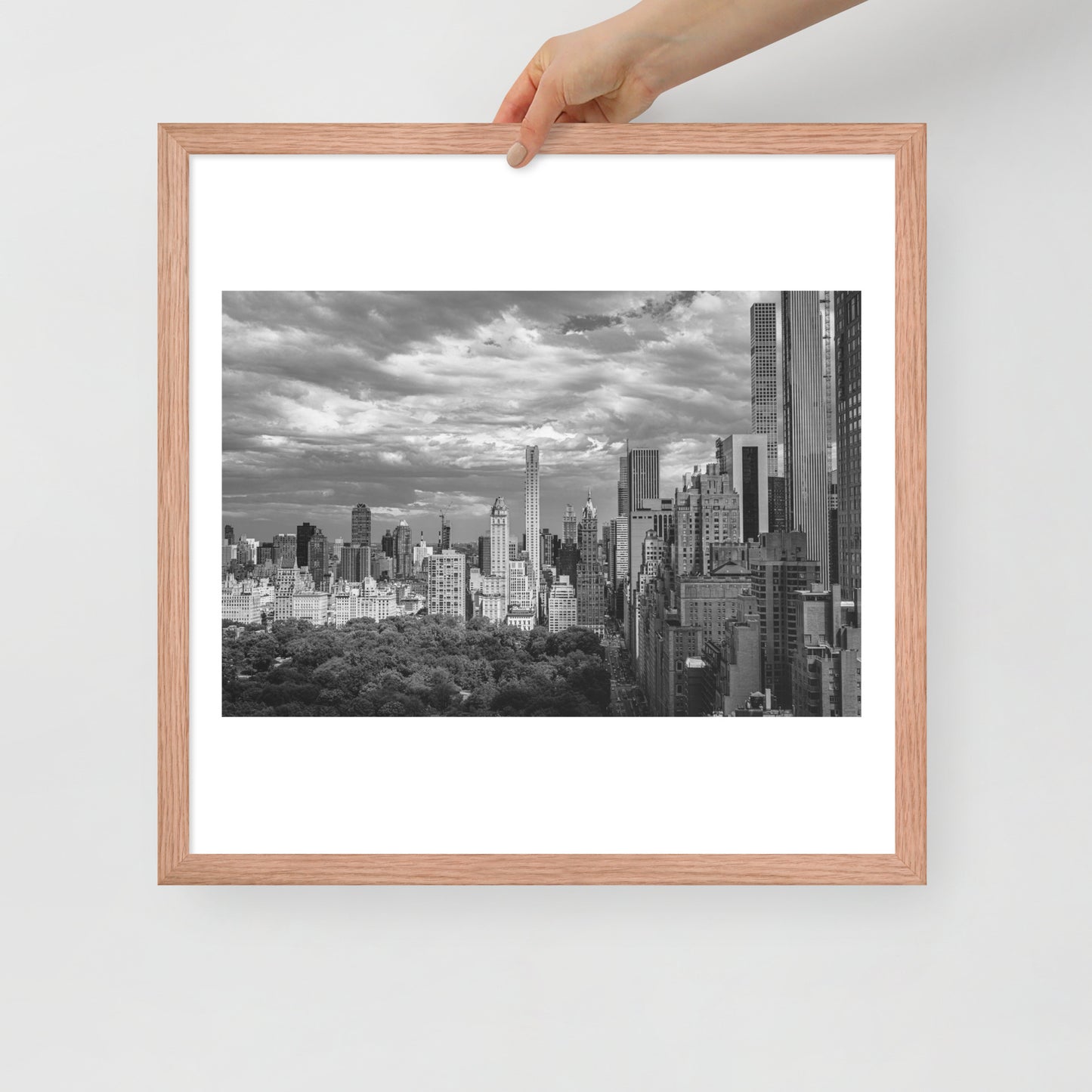 Spanning Skylines: The Gateway between New York and The world. Framed poster
