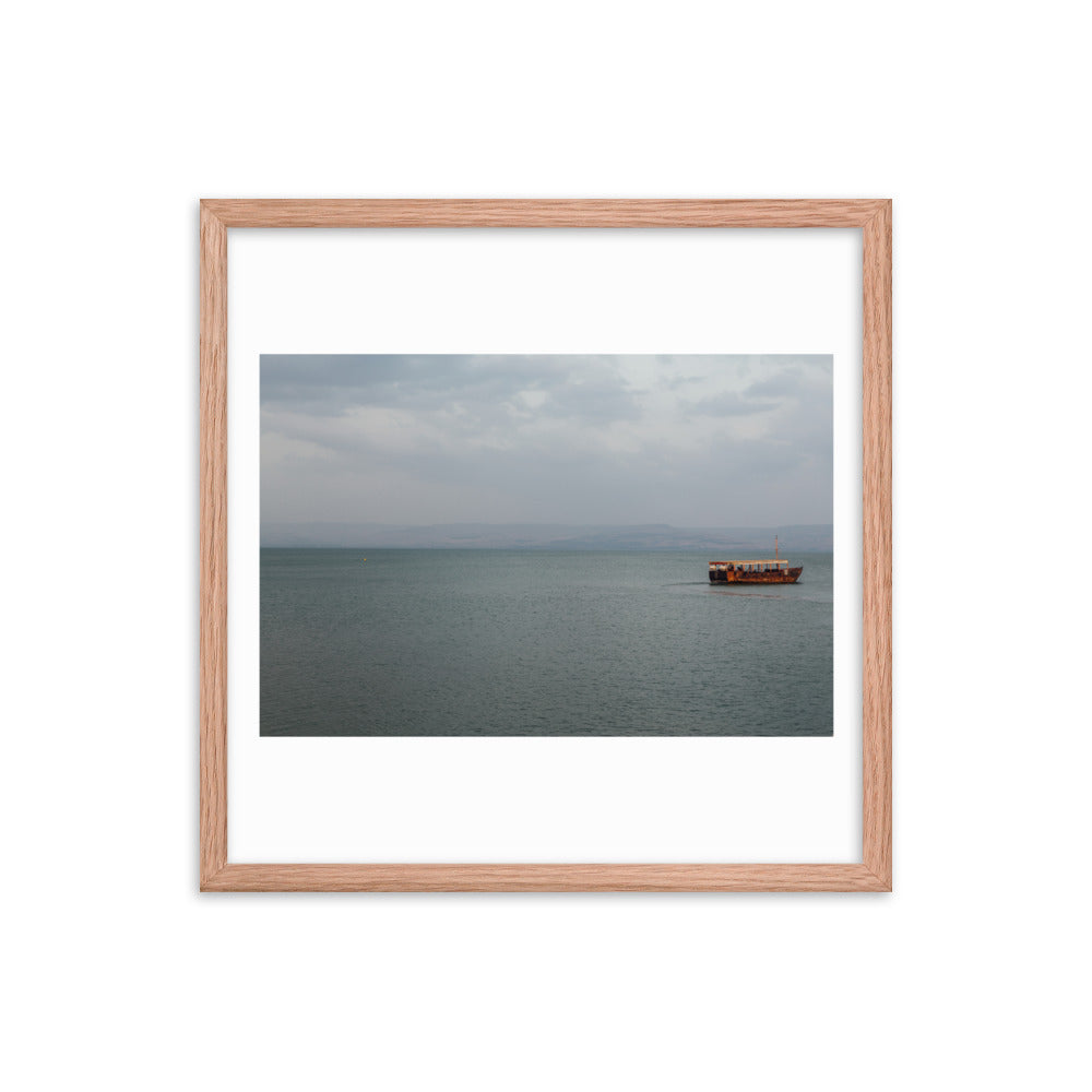 Sea Of Galilea Free Spirit Framed poster