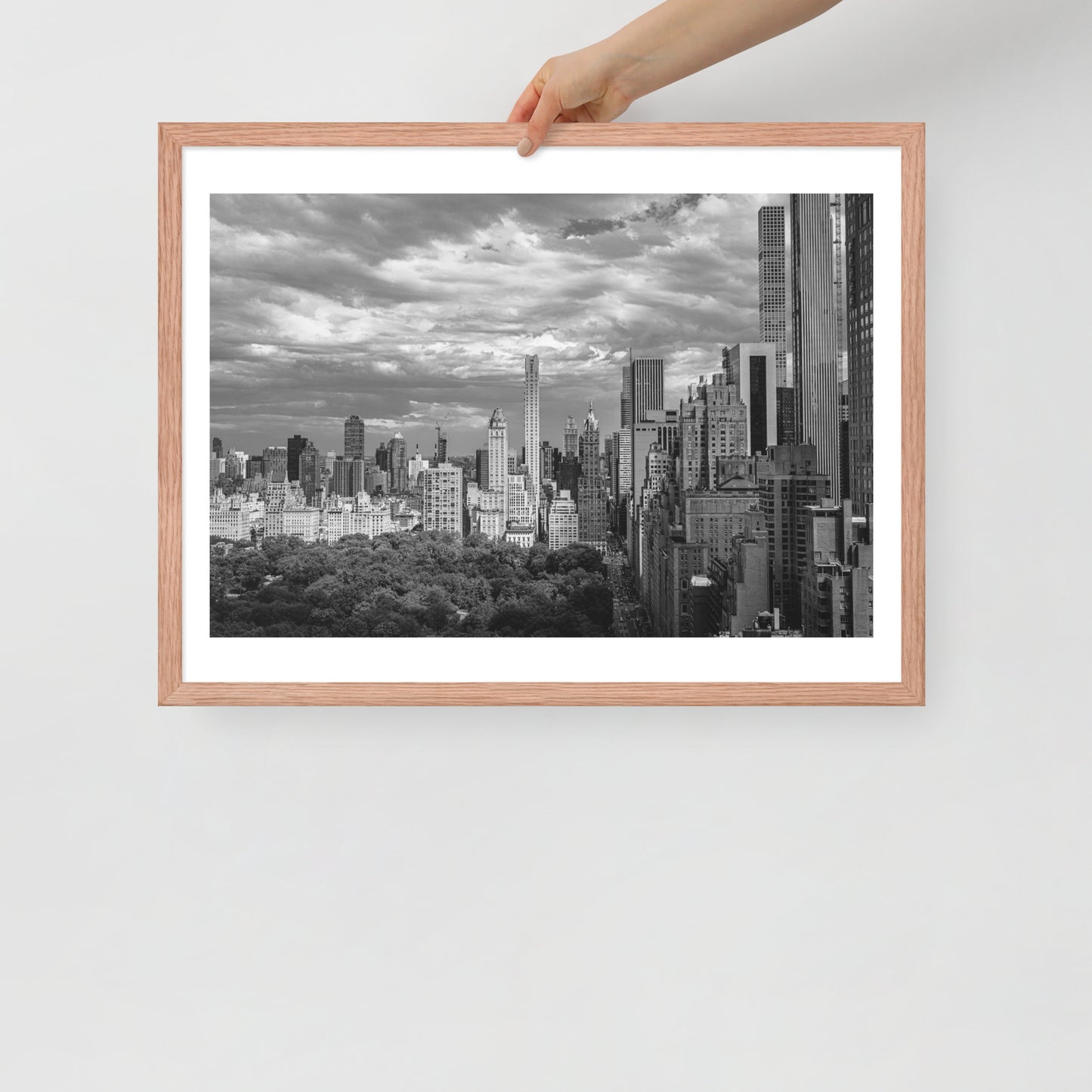 Spanning Skylines: The Gateway between New York and The world. Framed poster
