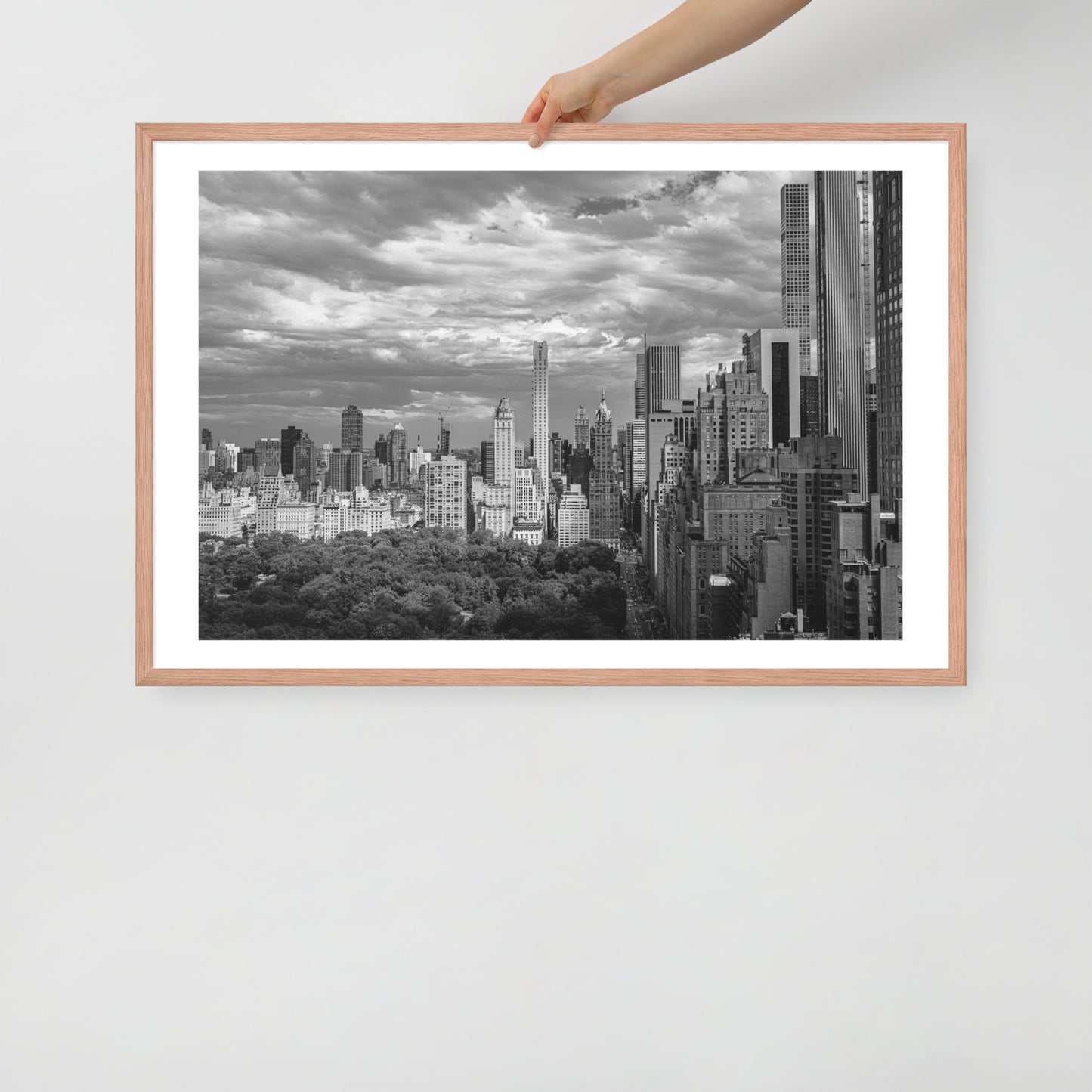 Spanning Skylines: The Gateway between New York and The world. Framed poster