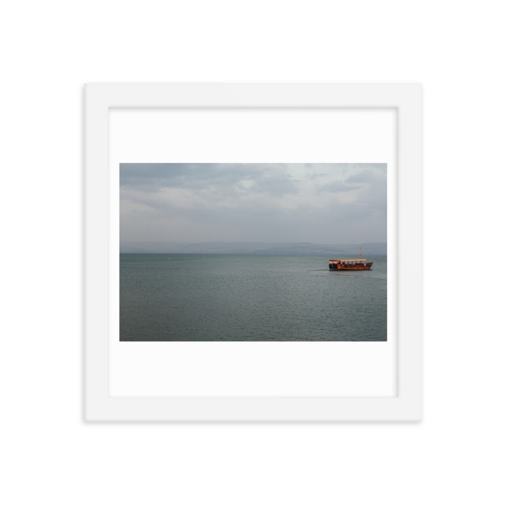 Sea Of Galilea Free Spirit Framed poster